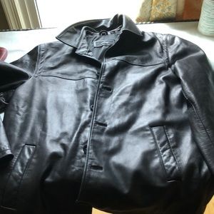Alfani mens leather jacket large